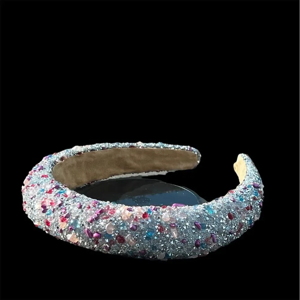 Fashionable Multicolor Rhinestone Decor Headband Hair Accessory for Women